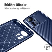 imoshion Carbon-Hülle für das Xiaomi 12 / 12X - Blau