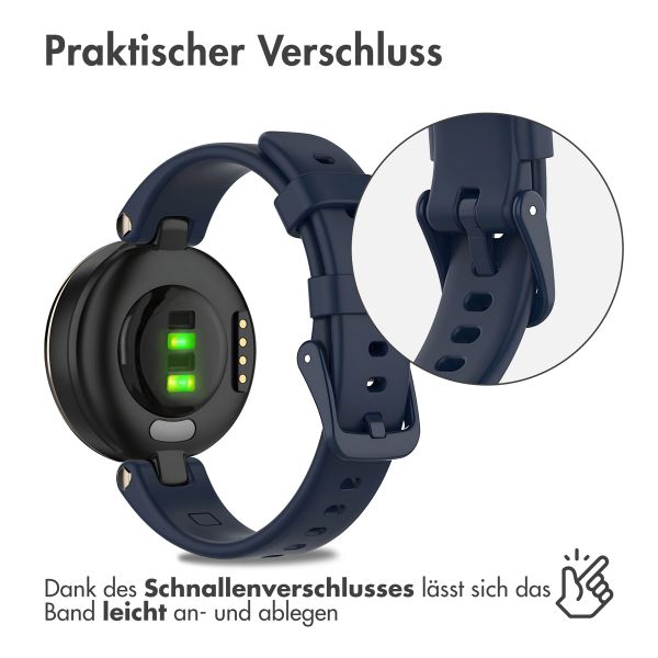 imoshion Silikonarmband für das Garmin Lily - Dunkelblau