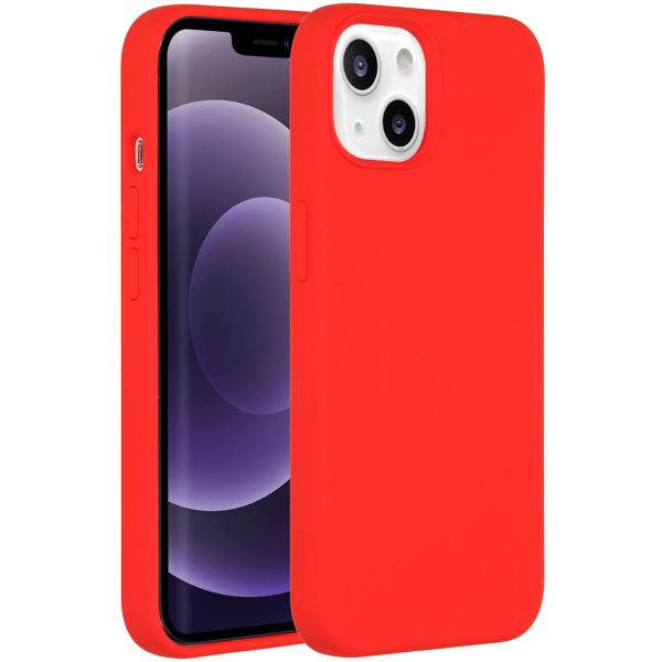 Accezz Liquid Silikoncase iPhone 13 - Rot