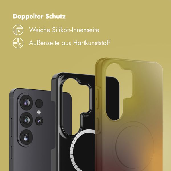 Selencia Vivid Rückabdeckung mit MagSafe Samsung Galaxy S26 Ultra - Gradient Olive Dust