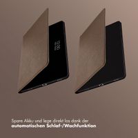 Selencia Riva Klapphülle Samsung Galaxy Tab S11 - Mocha Brown