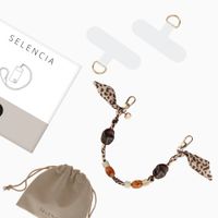 Selencia Satin Stone-Handykette - Sand