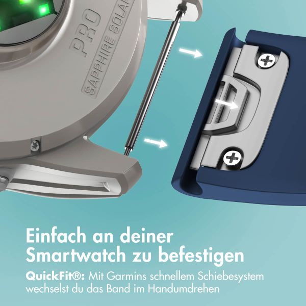 imoshion QuickFit® Silikonarmband -   Garmin 26 mm Anschluss - Dunkelblau