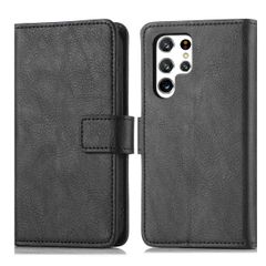 imoshion Luxuriöse Klapphülle Samsung Galaxy S22 Ultra - Schwarz
