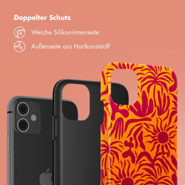 Selencia Vivid Tough Back Cover für das iPhone 11 - Tropical Vibes Apricot