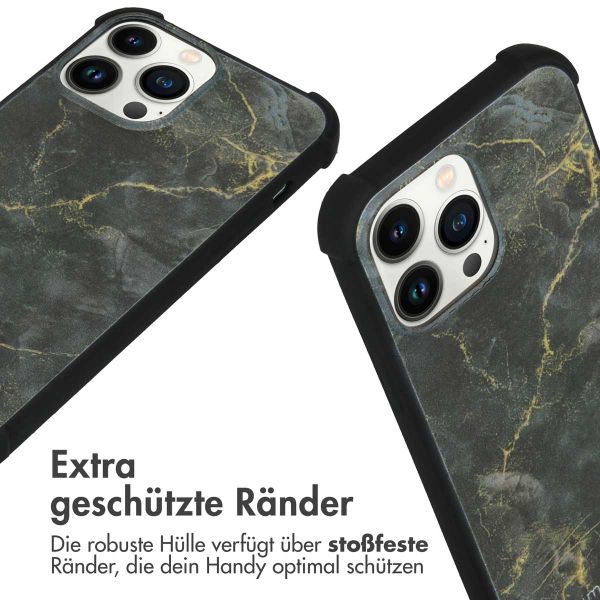 imoshion Design Hülle mit Band für das iPhone 13 Pro Max - Black Marble