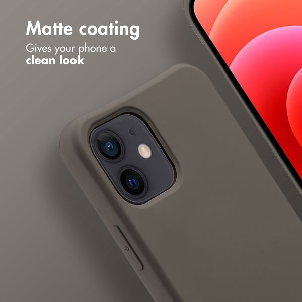 imoshion Color Backcover mit abnehmbarem Handykette und MagSafe Apple iPhone 12 (Pro) - Black Coffee