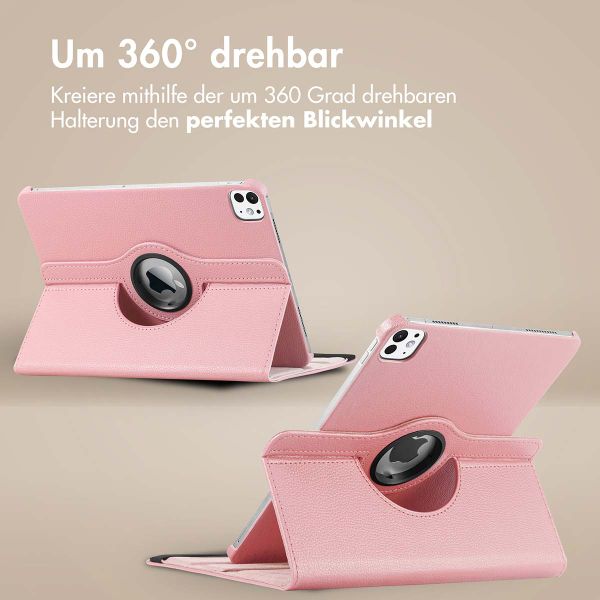 imoshion 360° drehbare Klapphülle für das iPad Pro 11 (2024) M4 - Rosa