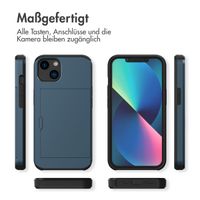 imoshion Backcover mit Kartenfach Apple iPhone 13 - Dunkelblau