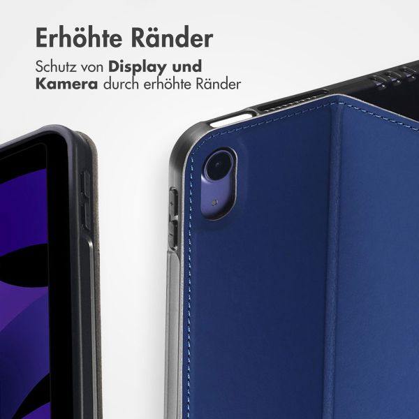 Accezz Classic Klapphülle Apple iPad 11 (2025) 11 Zoll A16 / iPad 10 (2022) 10.9 Zoll - Dunkelblau