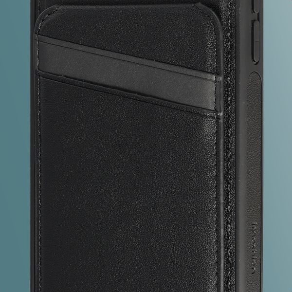 imoshion Backcover mit Kartenfach und Ständer Apple iPhone 15 - Schwarz