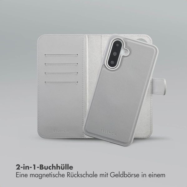 Selencia Olyn Abnehmbare Bookcase mit MagSafe Samsung Galaxy A36 - Grau