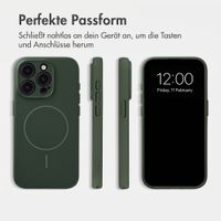 Accezz Grip Backcover mit MagSafe Apple iPhone 15 Pro - Dunkelgrün