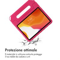 imoshion Kindersichere Schutzhülle mit abnehmbaren Ansteckern Samsung Galaxy Tab A11 Plus / A9 Plus - Rosa