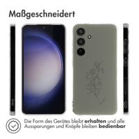 imoshion Design Hülle Samsung Galaxy S24 - Floral Green