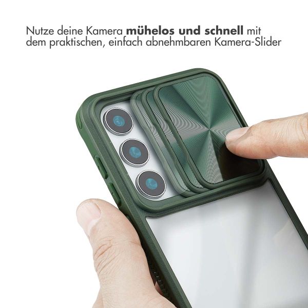 imoshion Back Cover mit Kameraschieber Samsung Galaxy S25 - Dunkelgrün