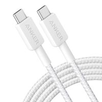 Anker USB-C auf USB-C Kabel 322 | Geflochten - 180 cm - Weiß