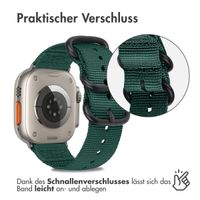 imoshion Nylonarmband für das Apple Watch Series 1-10 / SE / Ultra (2) - 42/44/45/46/49 mm - Dunkelgrün