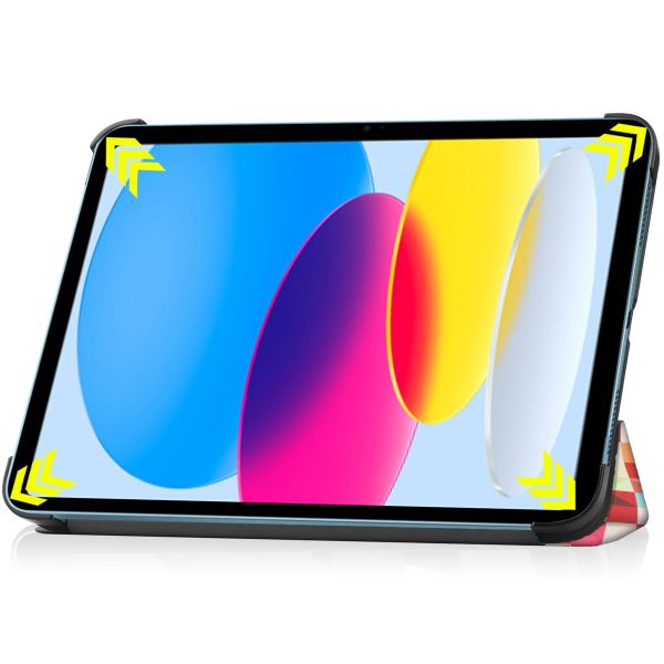 imoshion Design Trifold Klapphülle für das iPad 10 (2022) 10.9 Zoll - Farben