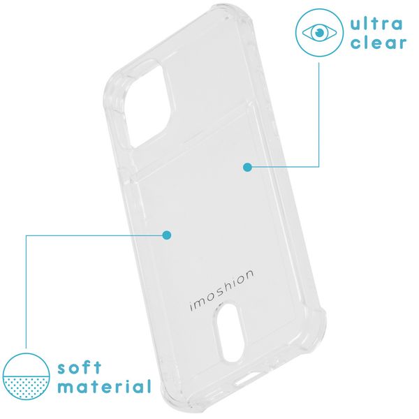 imoshion Soft Case Back Cover mit Kartenfach iPhone 12 Mini