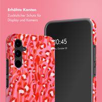 Selencia Vivid Tough Back Cover für das Samsung Galaxy A34 - Wild Spots Lipstick