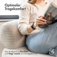 imoshion Mailändische Magnetarmband für die Apple Watch Series 1 bis 10 / SE / Ultra (2) (44/45/46/49 mm) - Größe S - Schwarz