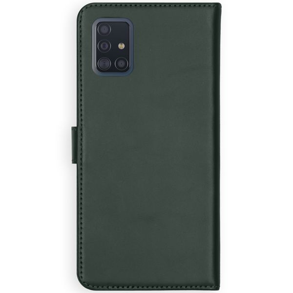 Selencia Echtleder Klapphülle Samsung Galaxy A51 - Grün