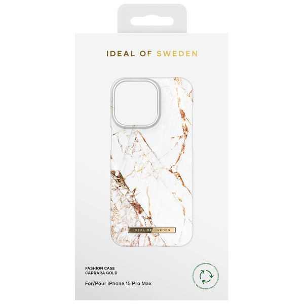 iDeal of Sweden Fashion Back Case Apple iPhone 15 Pro Max - Carrara Gold