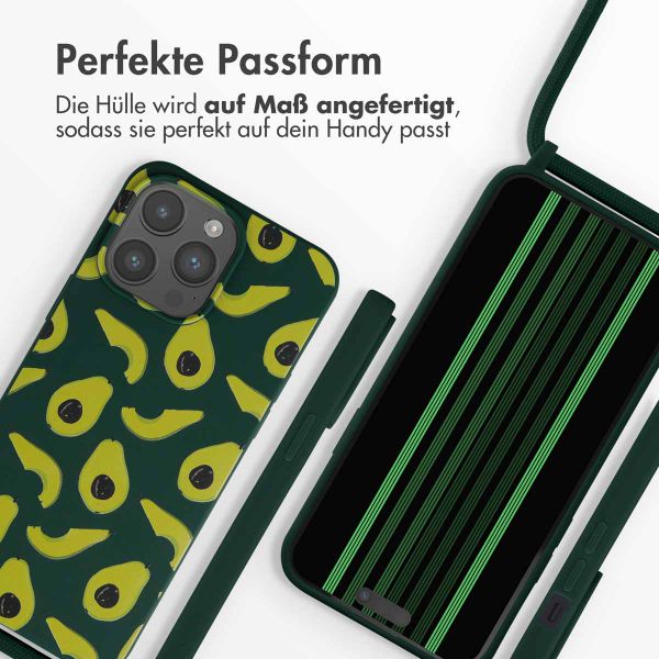 imoshion SilikonHülle design mit Band Apple iPhone 15 Pro Max - Avocado Green