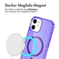 imoshion Sparkle Back Cover mit MagSafe für das Apple iPhone 12 (Pro) - Glitzer Violett