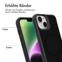 imoshion Rugged Hybrid Carbon Case mit MagSafe Apple iPhone 14 - Schwarz