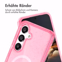 imoshion Sparkle Back Cover mit MagSafe Samsung Galaxy S25 Plus - Rosa