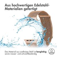 imoshion Magnetisches Milanaise Armband für das  Apple Watch Series 1 - 9 / SE (38/40/41 mm) | Series 10 / 11 (42 mm) - Größe S - Rosé gold
