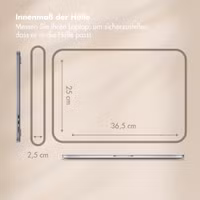 Selencia Cord Laptop Hülle 15-16 Zoll - Laptop Sleeve - Beige