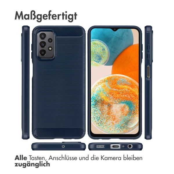 imoshion Brushed Back Cover für das Samsung Galaxy A23 (5G) - Dunkelblau