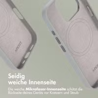 Accezz MagSafe Leather Backcover Apple iPhone 16 Pro - Light Grey