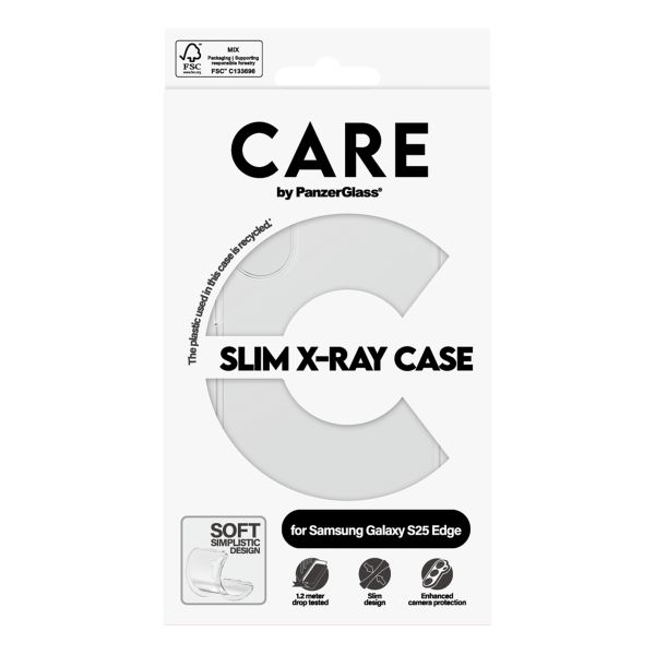 CARE by PanzerGlass Fashion Backcover XR Samsung Galaxy S25 Edge - Transparent
