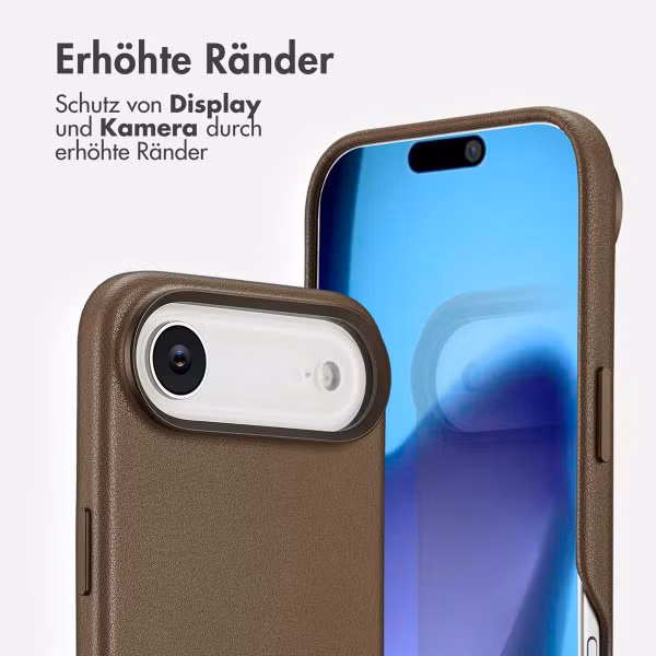 Accezz MagSafe Leather Backcover Apple iPhone Air - Kaffeebraun