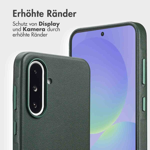 Accezz 2-in-1 Klapphülle aus Leder mit MagSafe Samsung Galaxy A36 / A56 - Cedar Green