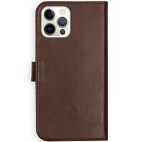 Selencia Echtleder Klapphülle Apple iPhone 12 (Pro) - Braun