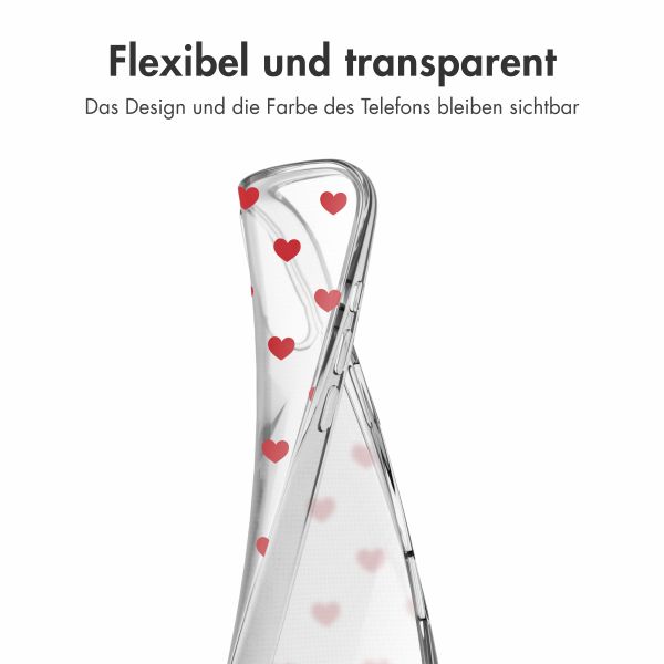 imoshion Design Hülle Apple iPhone 16 - Red Hearts