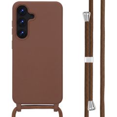 imoshion SilikonHülle mit Band Samsung Galaxy S25 - Braun
