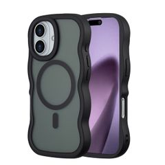 Selencia Wavy Backcover mit MagSafe Apple iPhone 17 - Schwarz