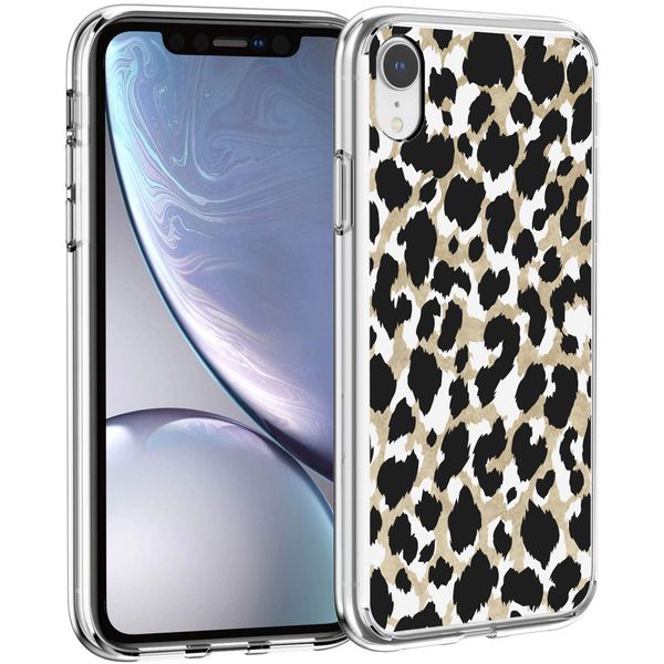 imoshion Design Hülle für das iPhone Xr - Leopard / Schwarz