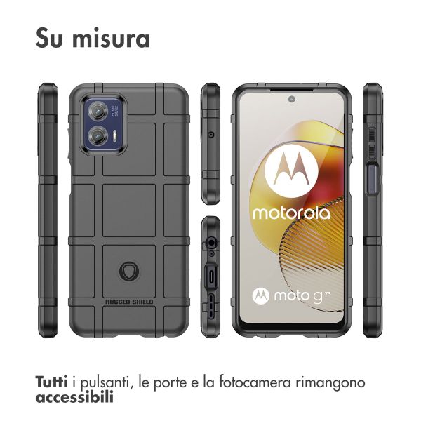 imoshion Rugged Shield Backcover Motorola Moto G73 - Schwarz