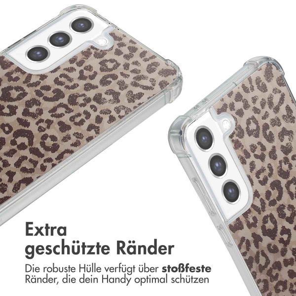 imoshion Design Hülle mit Band Samsung Galaxy S21 FE - Leopard Mood