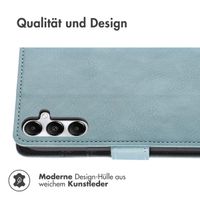 imoshion Luxuriöse Klapphülle Samsung Galaxy S25 Plus - Hellblau