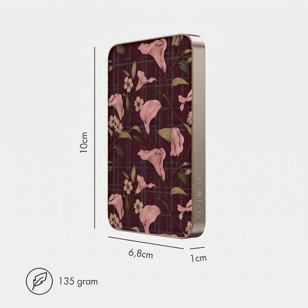 Selencia Vivid Powerbank 5.000 mAh - MagSafe und Qi - Desert Gold / Autumn Muse
