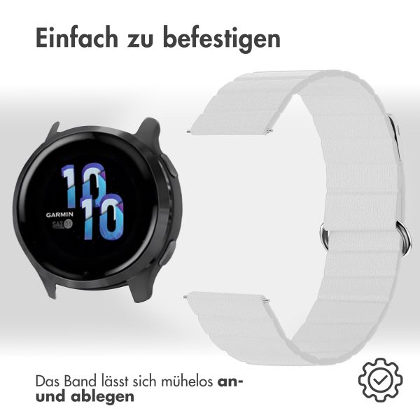 imoshion Magnetlederarmband -   Universelle 22 mm Anschluss - Weiß