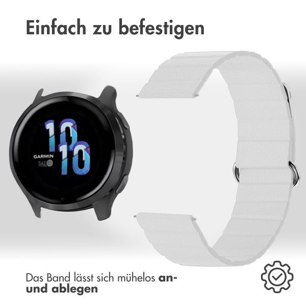 imoshion Magnetlederarmband - 22-mm-Universalanschluss - Weiß